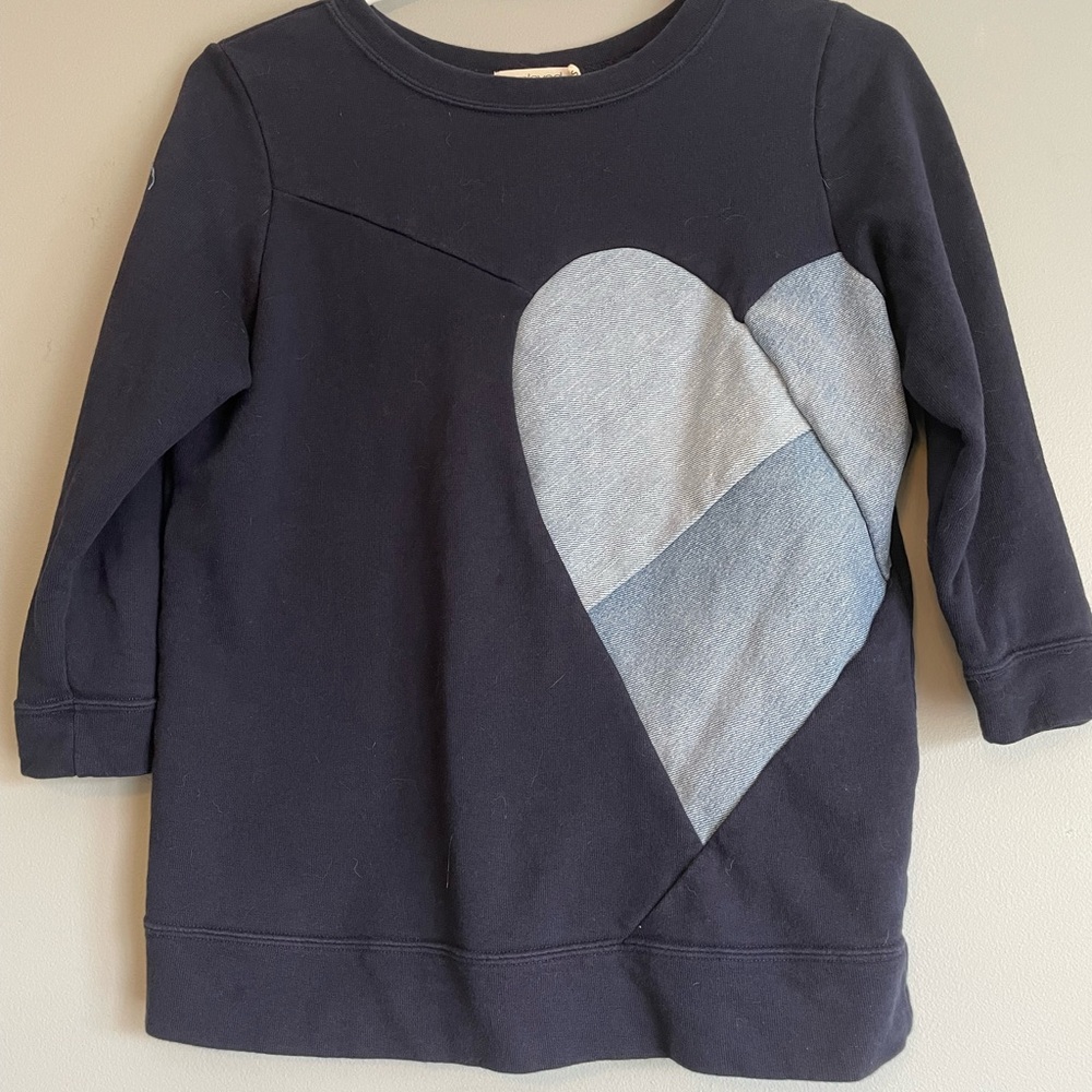 PRELOVED Toronto Navy Blue Sakura Sweater
